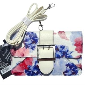 K. Carroll Crossbody Clutch Floral Shoulder Mini Bag Convertible RFID Security
